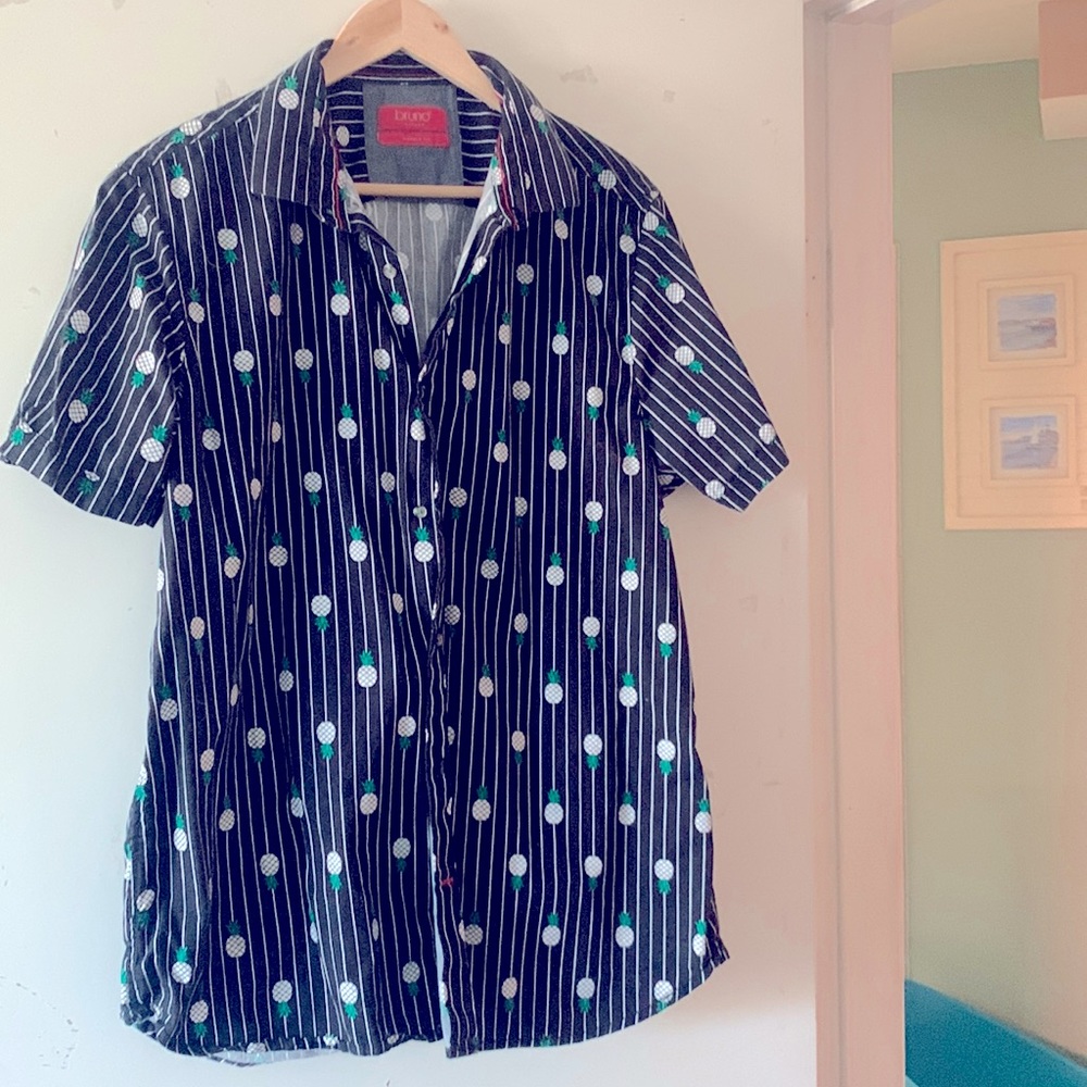 Pineapple, striped button down